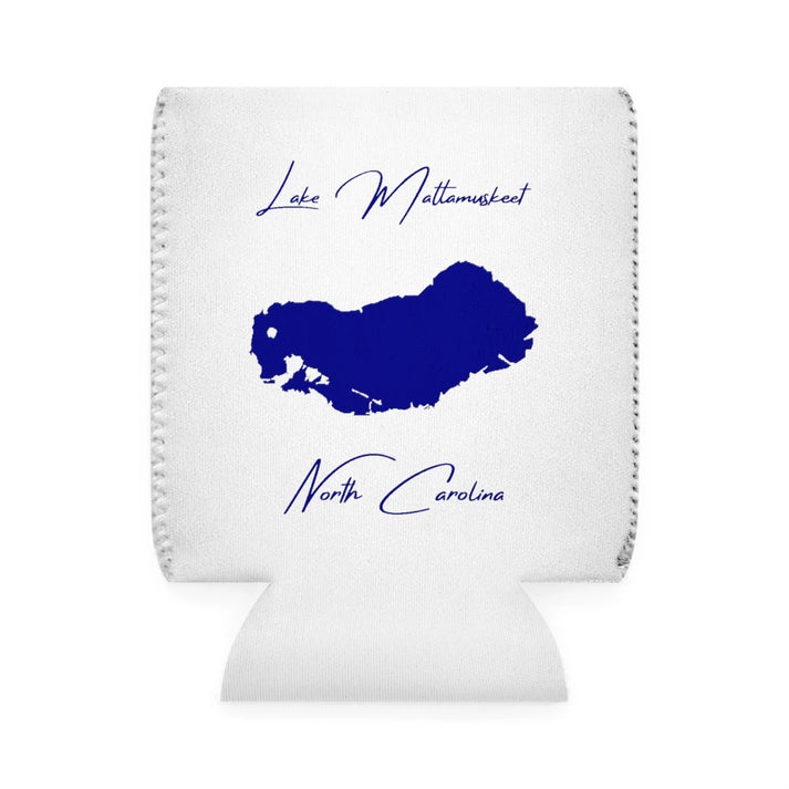 North  Carolina  Lake  Mattamuskeet  Can  Koozie  front  position  view  from  front-1  white.webp