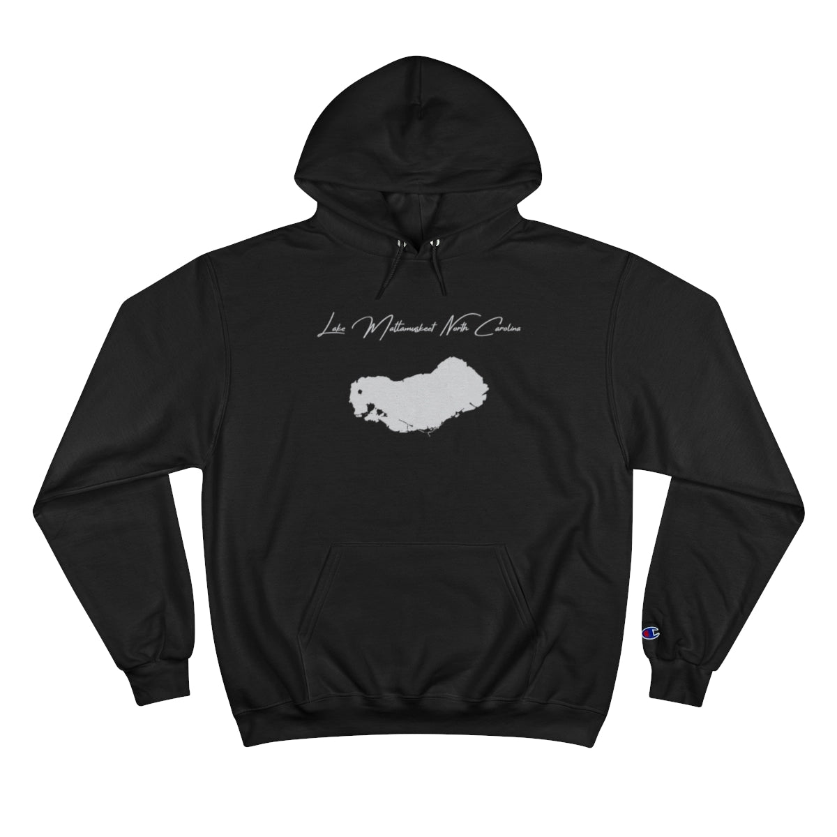 North  Carolina  Lake  Mattamuskeet  Hoodie  front  position  view  from  front  black.webp