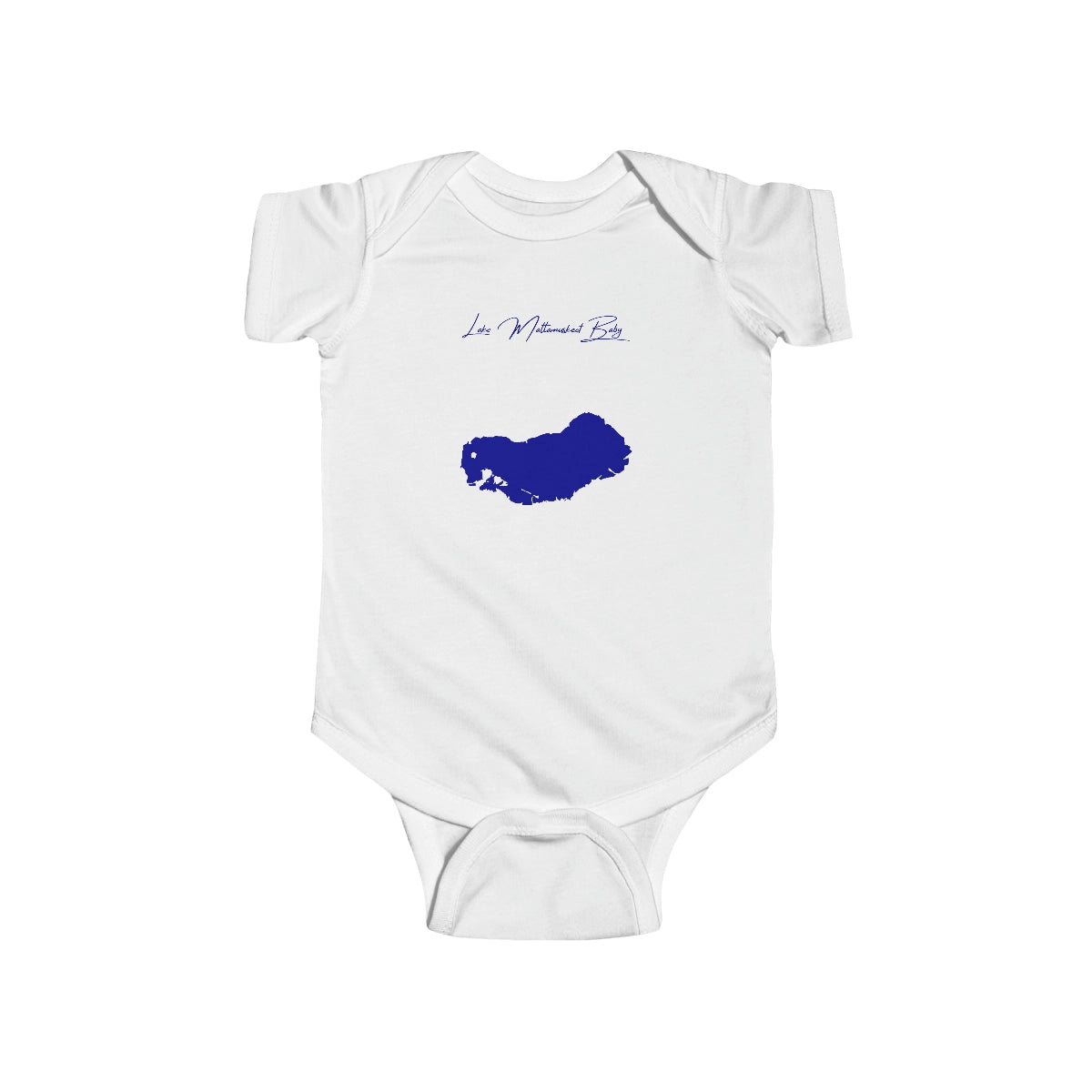 North  Carolina  Lake  Mattamuskeet  Onesie  front  position  view  from  front  white.webp