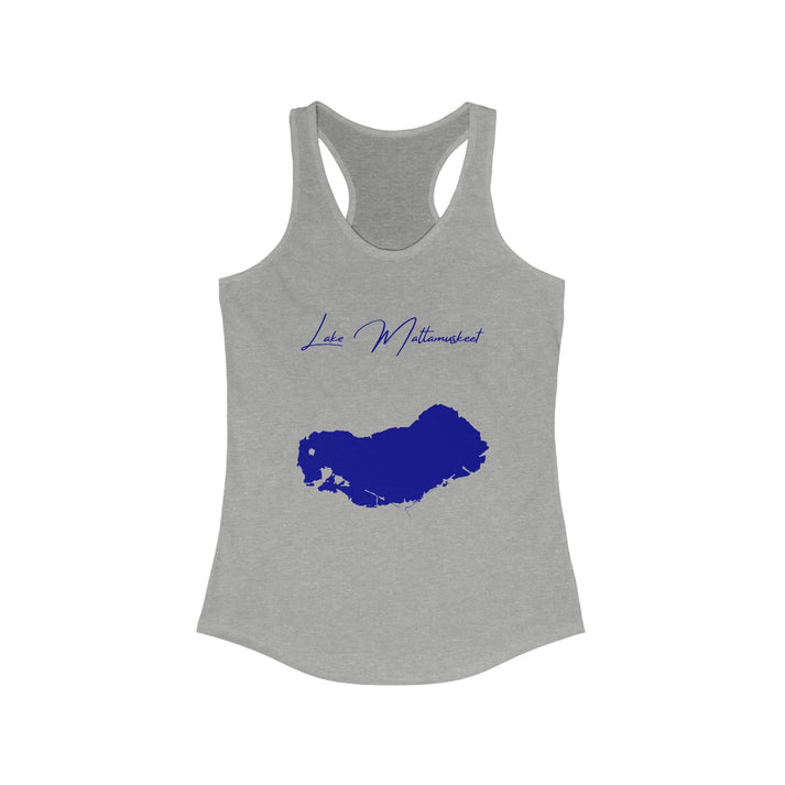 North  Carolina  Lake  Mattamuskeet  Racerback-Tank  front  position  view  from  front  heather  grey.webp