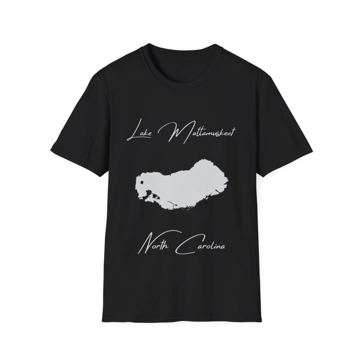 North  Carolina  Lake  Mattamuskeet  T-shirt  front  position  view  from  front  black.webp