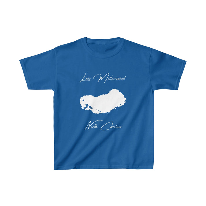 North  Carolina  Lake  Mattamuskeet  Youth  T-shirt  front  position  view  from  front  royal.webp