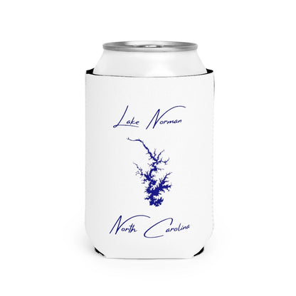 North  Carolina  Lake  Norman  Can  Koozie  front  position  view  from  front-2  white.webp