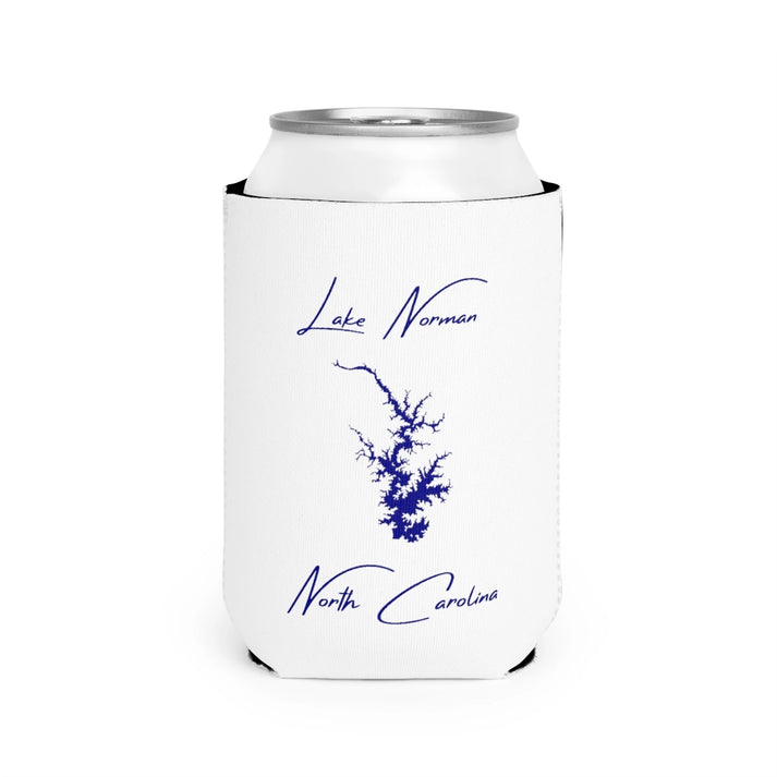 North  Carolina  Lake  Norman  Can  Koozie  front  position  view  from  front-2  white.webp