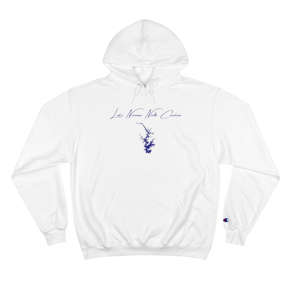 North  Carolina  Lake  Norman  Hoodie  front  position  view  from  front  white.webp