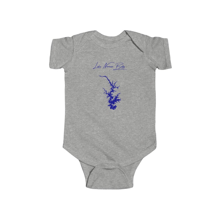 North  Carolina  Lake  Norman  Onesie  front  position  view  from  front  heather.webp