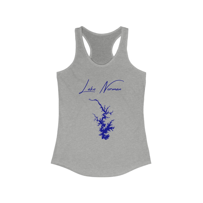 North  Carolina  Lake  Norman  Racerback-Tank  front  position  view  from  front  heather  grey.webp