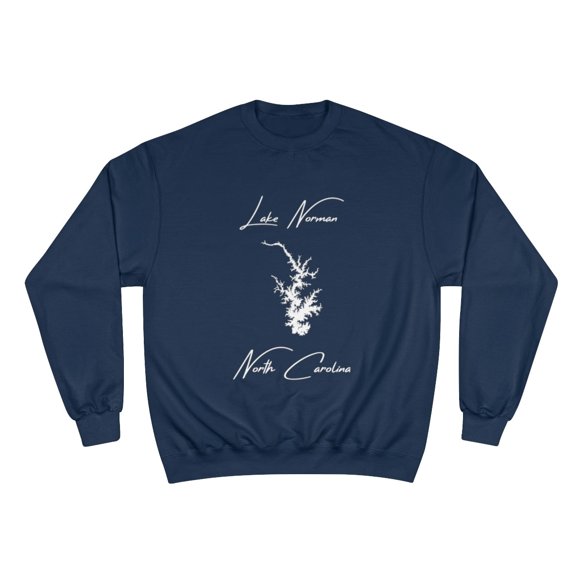 North  Carolina  Lake  Norman  Sweatshirt  front  position  view  from  front  navy.webp