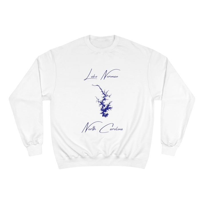 North  Carolina  Lake  Norman  Sweatshirt  front  position  view  from  front  white.webp