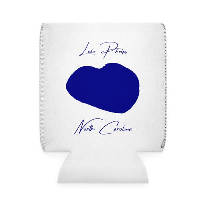North  Carolina  Lake  Phelps  Can  Koozie  front  position  view  from  front-1  white.webp