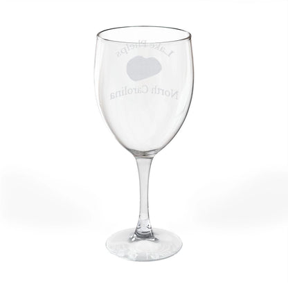 North  Carolina  Lake  Phelps  Engraved  Wine  Glass  other  position  view  from  back  10.5oz.webp