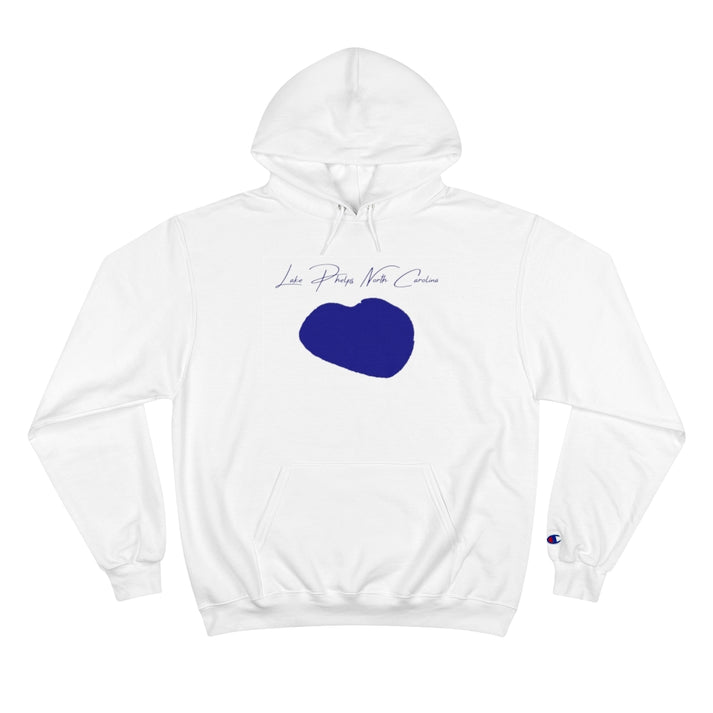 North  Carolina  Lake  Phelps  Hoodie  front  position  view  from  front  white.webp