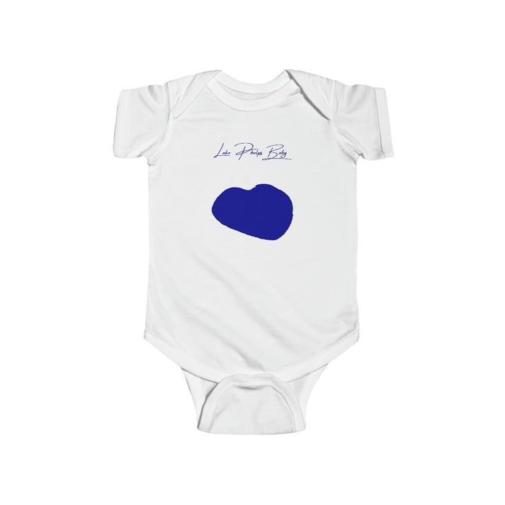 North  Carolina  Lake  Phelps  Onesie  front  position  view  from  front  white.webp