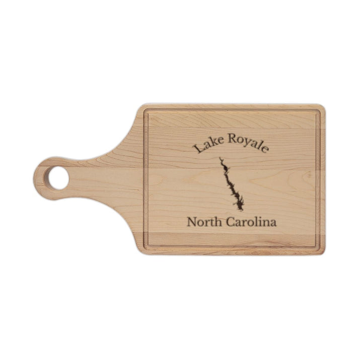 North  Carolina  Lake  Royale  Engraved  Cutting  Board  front  position  view  from  front  maple.webp