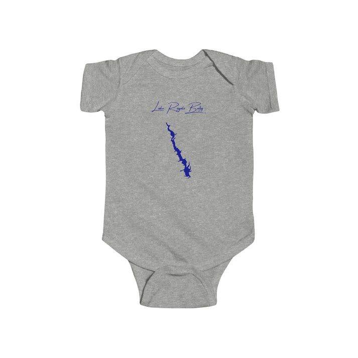 North  Carolina  Lake  Royale  Onesie  front  position  view  from  front  heather.webp