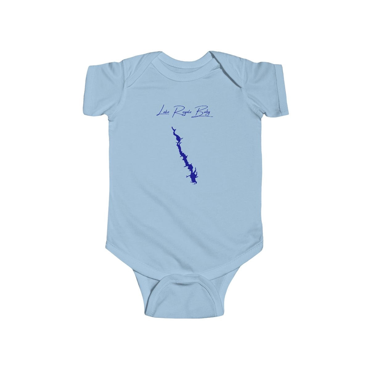 North  Carolina  Lake  Royale  Onesie  front  position  view  from  front  light  blue.webp