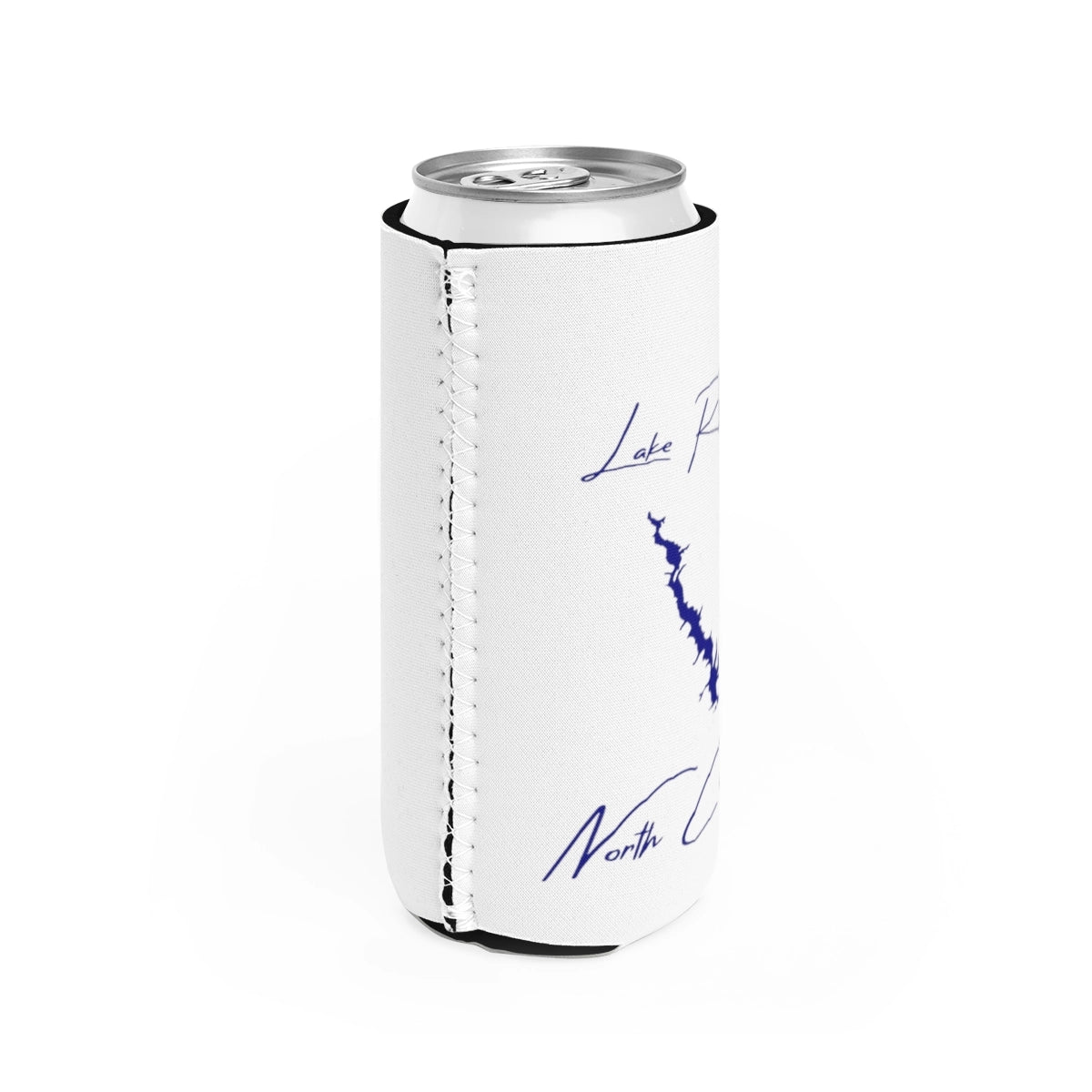 North  Carolina  Lake  Royale  Slim  Can  Koozie  all  position  view  from  right  white.webp