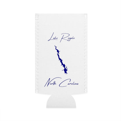 North  Carolina  Lake  Royale  Slim  Can  Koozie  front  position  view  from  flat-front  white.webp
