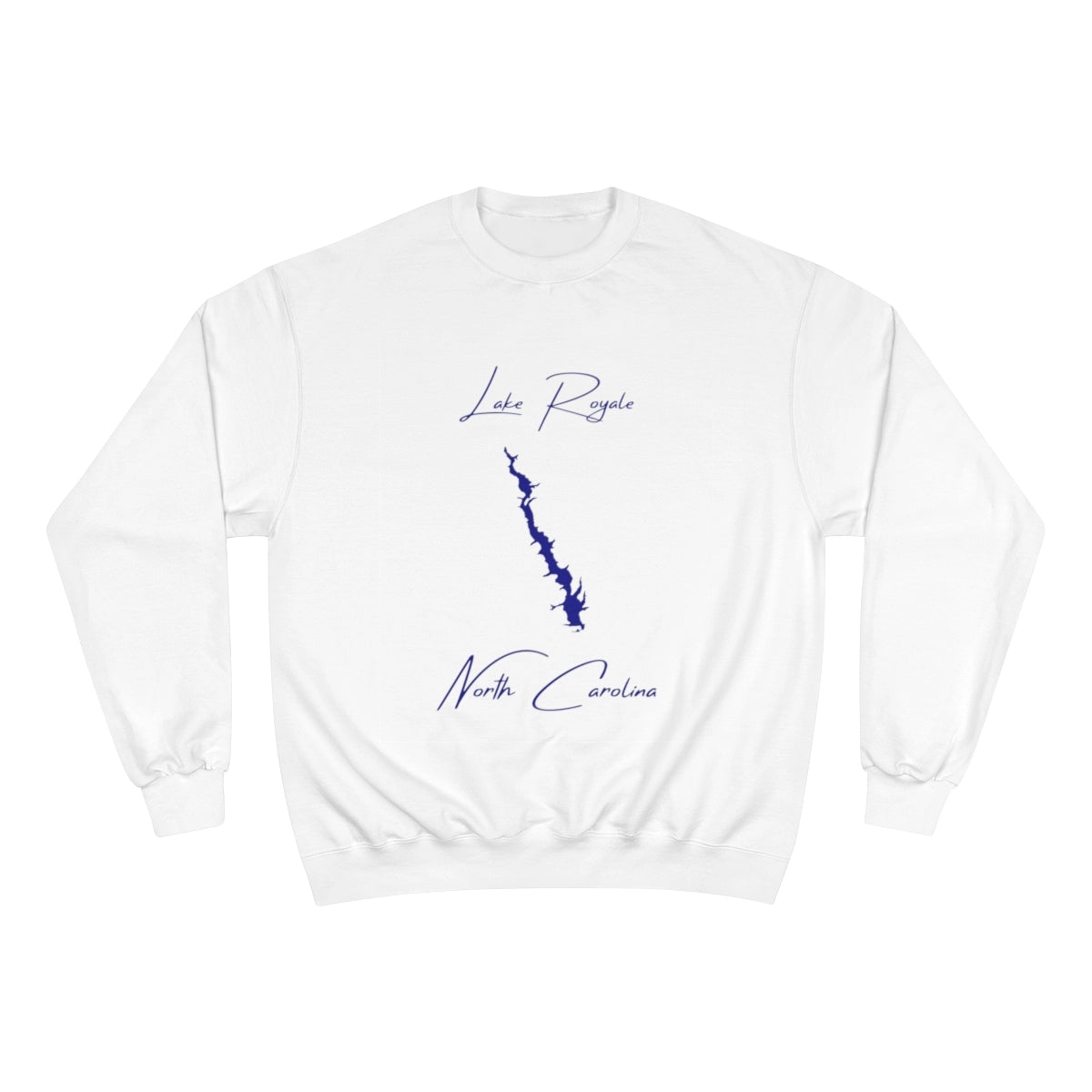 North  Carolina  Lake  Royale  Sweatshirt  front  position  view  from  front  white.webp