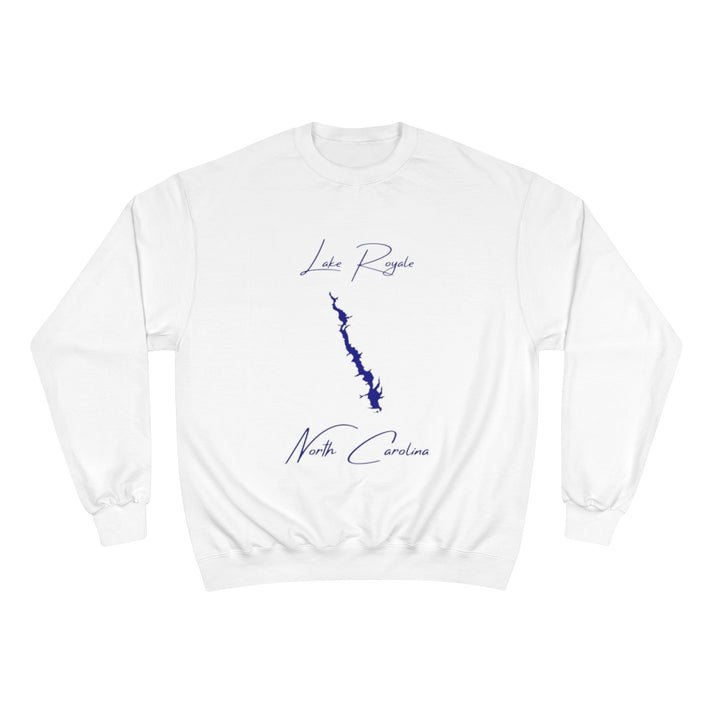 North  Carolina  Lake  Royale  Sweatshirt  front  position  view  from  front  white.webp