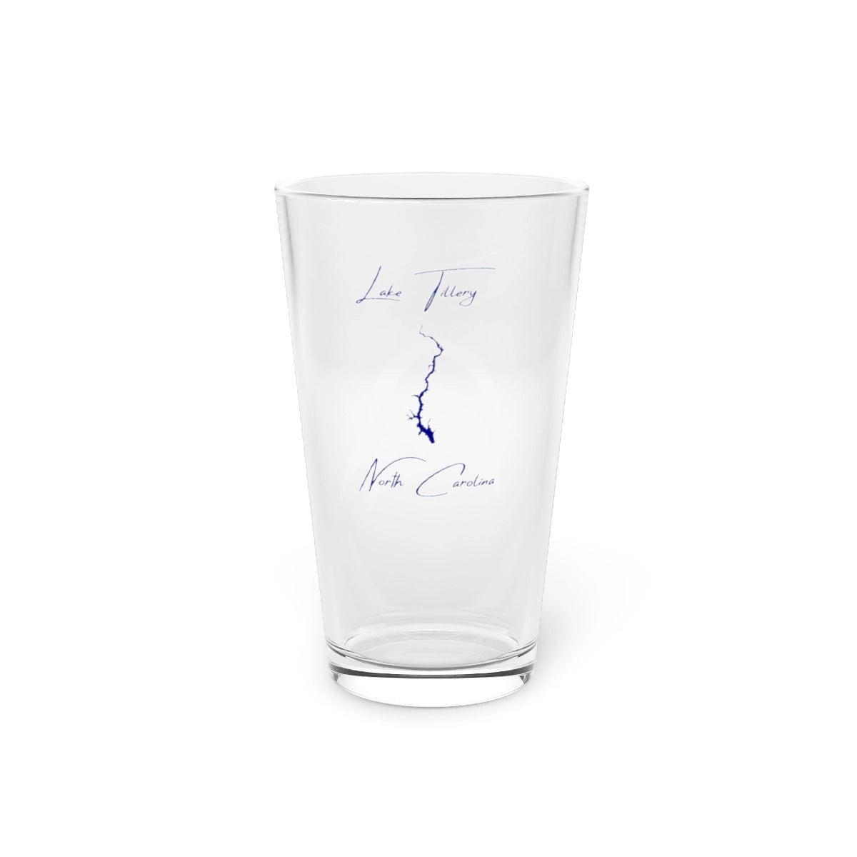 North  Carolina  Lake  Tillery  16oz  Pint  Glass  front  position  view  from  front  16oz.webp