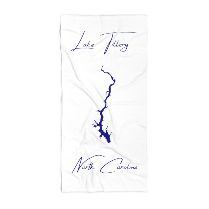 North  Carolina  Lake  Tillery  Beach  Towel  front  position  view  from  front  36  x  72.webp