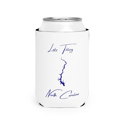 North  Carolina  Lake  Tillery  Can  Koozie  front  position  view  from  front-2  white.webp