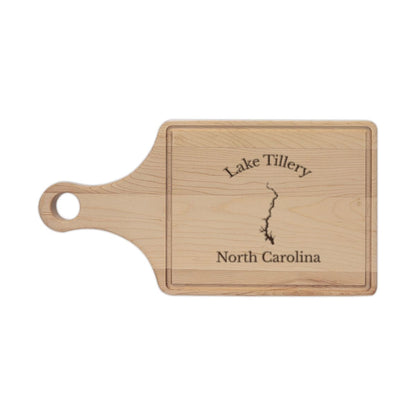 North  Carolina  Lake  Tillery  Engraved  Cutting  Board  front  position  view  from  front  maple.webp
