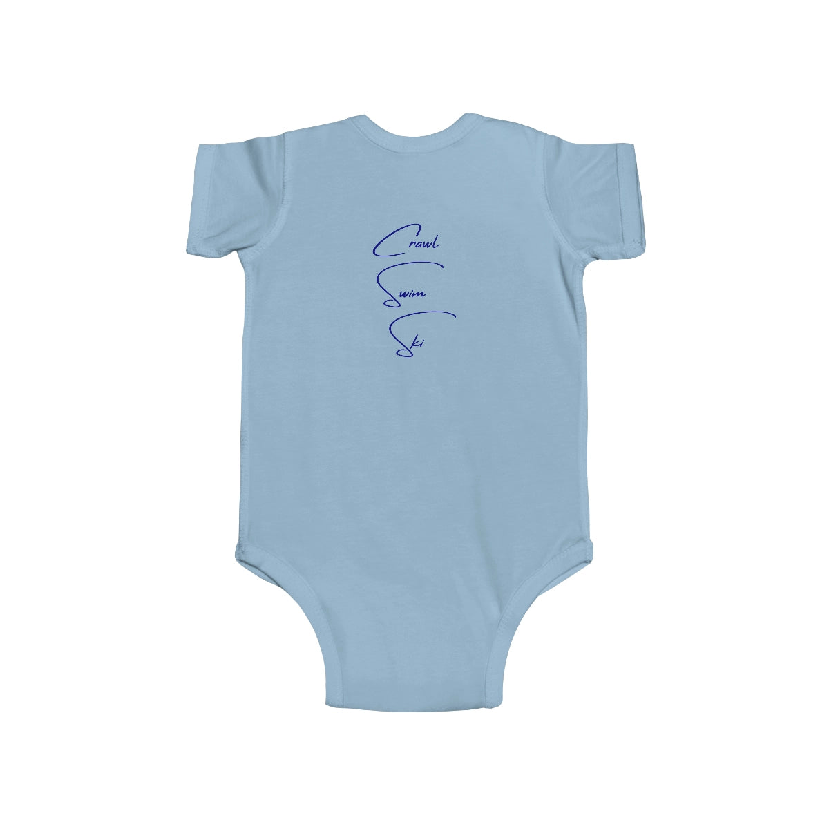 North  Carolina  Lake  Tillery  Onesie  back  position  view  from  back  light  blue.webp