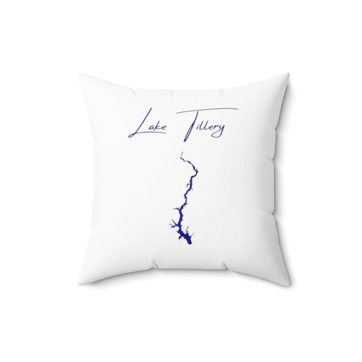 North  Carolina  Lake  Tillery  Pillow  front  position  view  from  back  16  x  16.webp