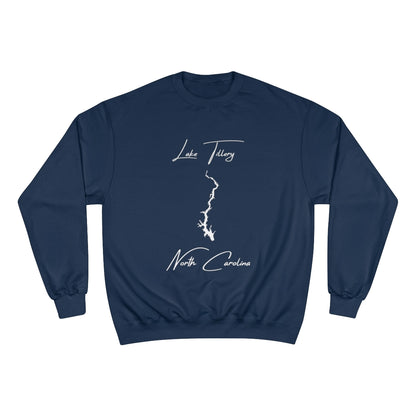 North  Carolina  Lake  Tillery  Sweatshirt  front  position  view  from  front  navy.webp