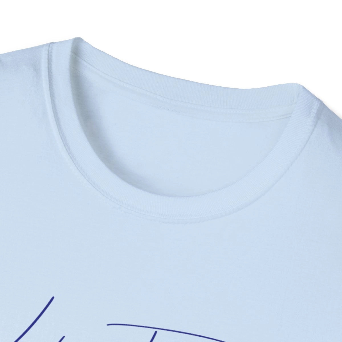 North  Carolina  Lake  Tillery  T-shirt  other  position  view  from  front-collar-closeup  light  blue.webp