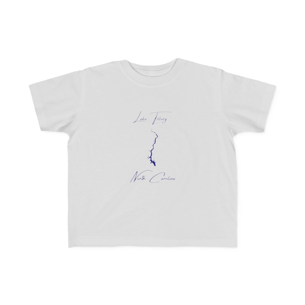 North  Carolina  Lake  Tillery  Toddler  T-shirt  front  position  view  from  front  silver.webp