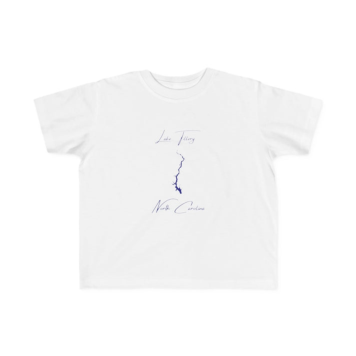 North  Carolina  Lake  Tillery  Toddler  T-shirt  front  position  view  from  front  white.webp