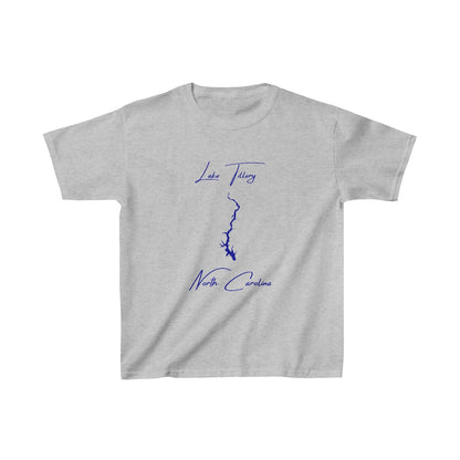 North  Carolina  Lake  Tillery  Youth  T-shirt  front  position  view  from  front  sport  grey.webp