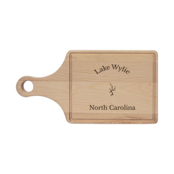 North  Carolina  Lake  Wylie  Engraved  Cutting  Board  front  position  view  from  front  maple.webp