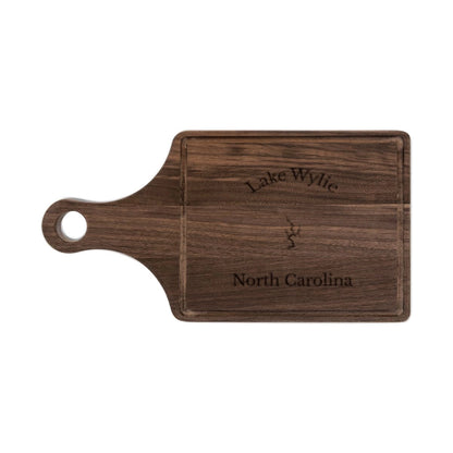 North  Carolina  Lake  Wylie  Engraved  Cutting  Board  front  position  view  from  front  walnut.webp