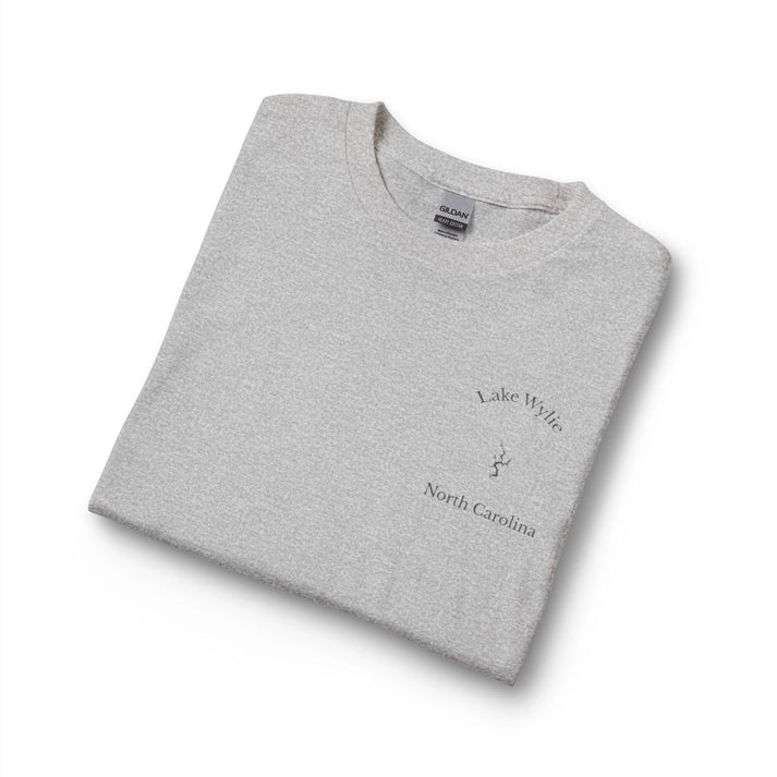 North  Carolina  Lake  Wylie  Long  Sleeve  Fishing  T-shirt  other  position  view  from  folded  sport  grey.webp