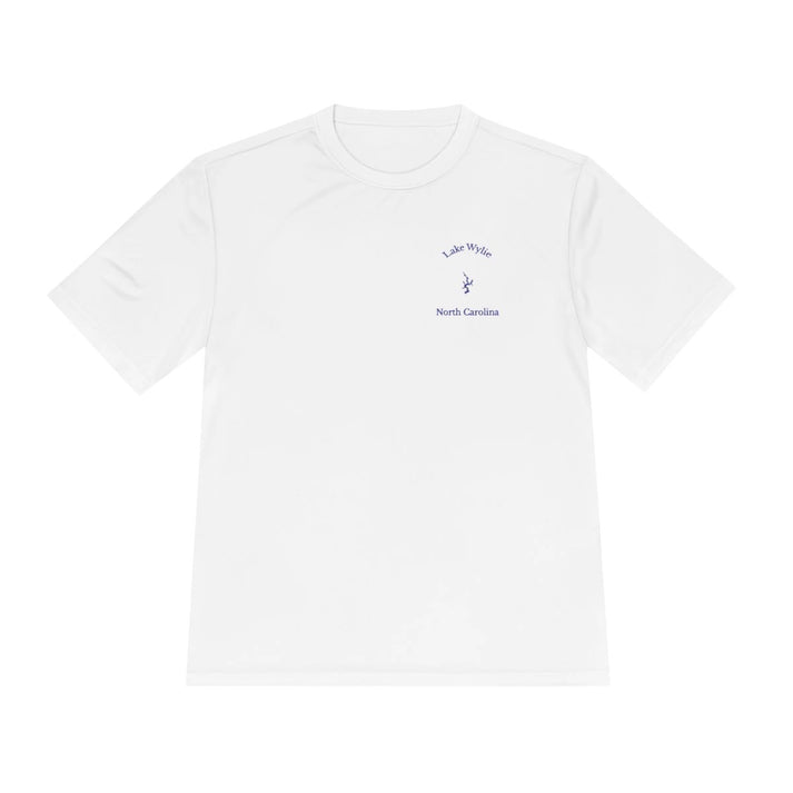 North  Carolina  Lake  Wylie  Moisture  Wicking  Tee  front  position  view  from  front  white.webp