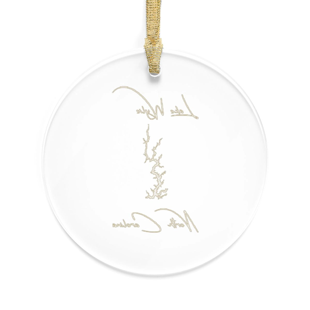 North  Carolina  Lake  Wylie  Tree  Ornament  other  position  view  from  back  round.webp