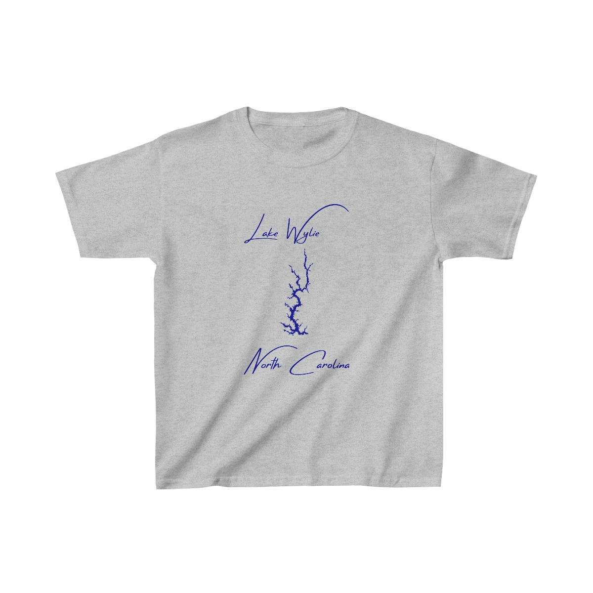 North  Carolina  Lake  Wylie  Youth  T-shirt  front  position  view  from  front  sport  grey.webp