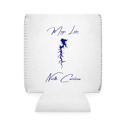 North  Carolina  Mayo  Lake  Can  Koozie  front  position  view  from  front-1  white.webp