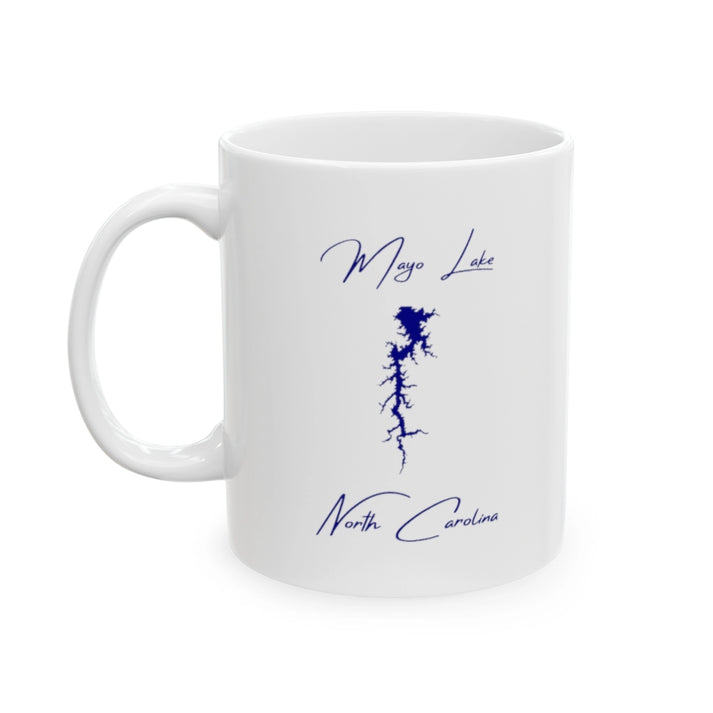 North  Carolina  Mayo  Lake  Ceramic  Mug  other  position  view  from  left  11oz.webp