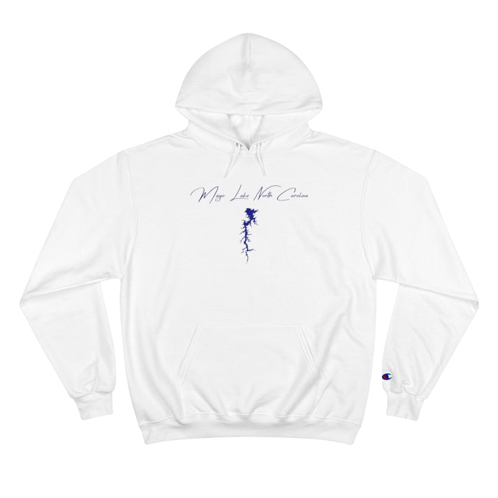 North  Carolina  Mayo  Lake  Hoodie  front  position  view  from  front  white.webp