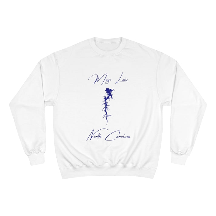 North  Carolina  Mayo  Lake  Sweatshirt  front  position  view  from  front  white.webp