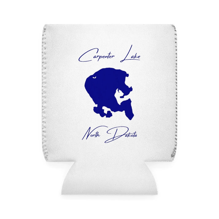 North  Dakota  Carpenter  Lake  Can  Koozie  front  position  view  from  front-1  white.webp