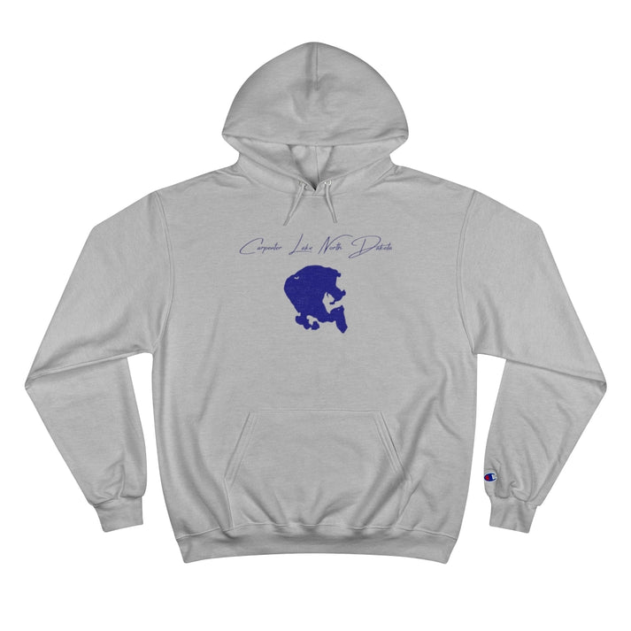 North  Dakota  Carpenter  Lake  Hoodie  front  position  view  from  front  light  steel.webp