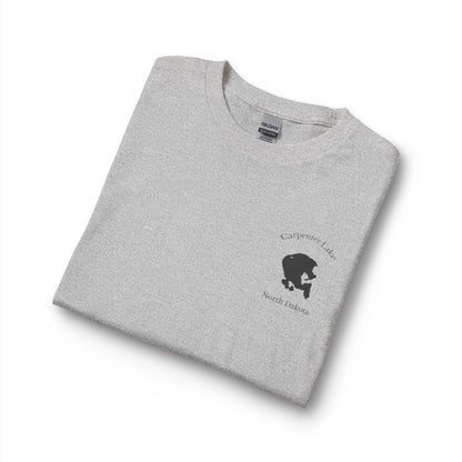 North  Dakota  Carpenter  Lake  Long  Sleeve  Fishing  T-shirt  other  position  view  from  folded  sport  grey.webp