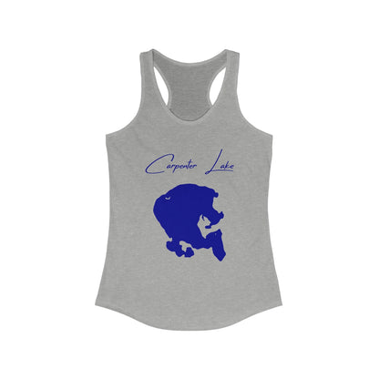 North  Dakota  Carpenter  Lake  Racerback-Tank  front  position  view  from  front  heather  grey.webp