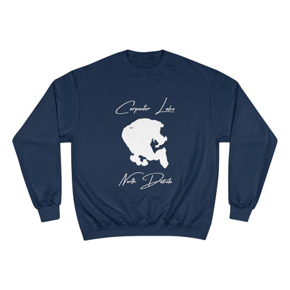 North  Dakota  Carpenter  Lake  Sweatshirt  front  position  view  from  front  navy.webp